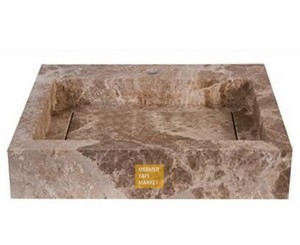 Light Emperador Square Wash Basin