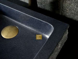 Basalt Black Wash Basin - Outside Split Face