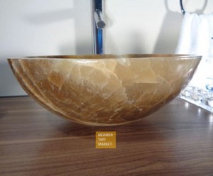 Honig Onyx Marmor Waschbecken