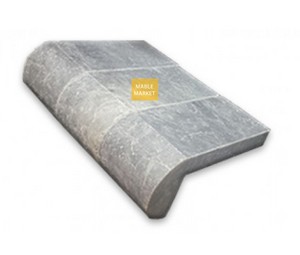 Silver Travertine Tumbled Pool Edge Stones