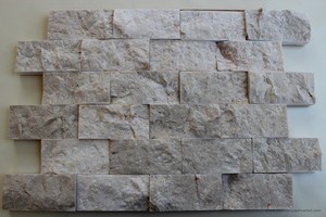 Light Beige Split Face Mosaic Marble - brez datoteke