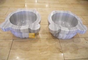 Melone Slice Marmara Striped Hammam Sink