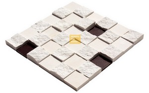 Limra Wood Split Face Mosaic Natural Stone