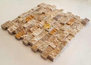 Three Dimensional Split Face Mosaic Stone - Mix