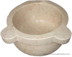 Beige Marmor Hammam Sink